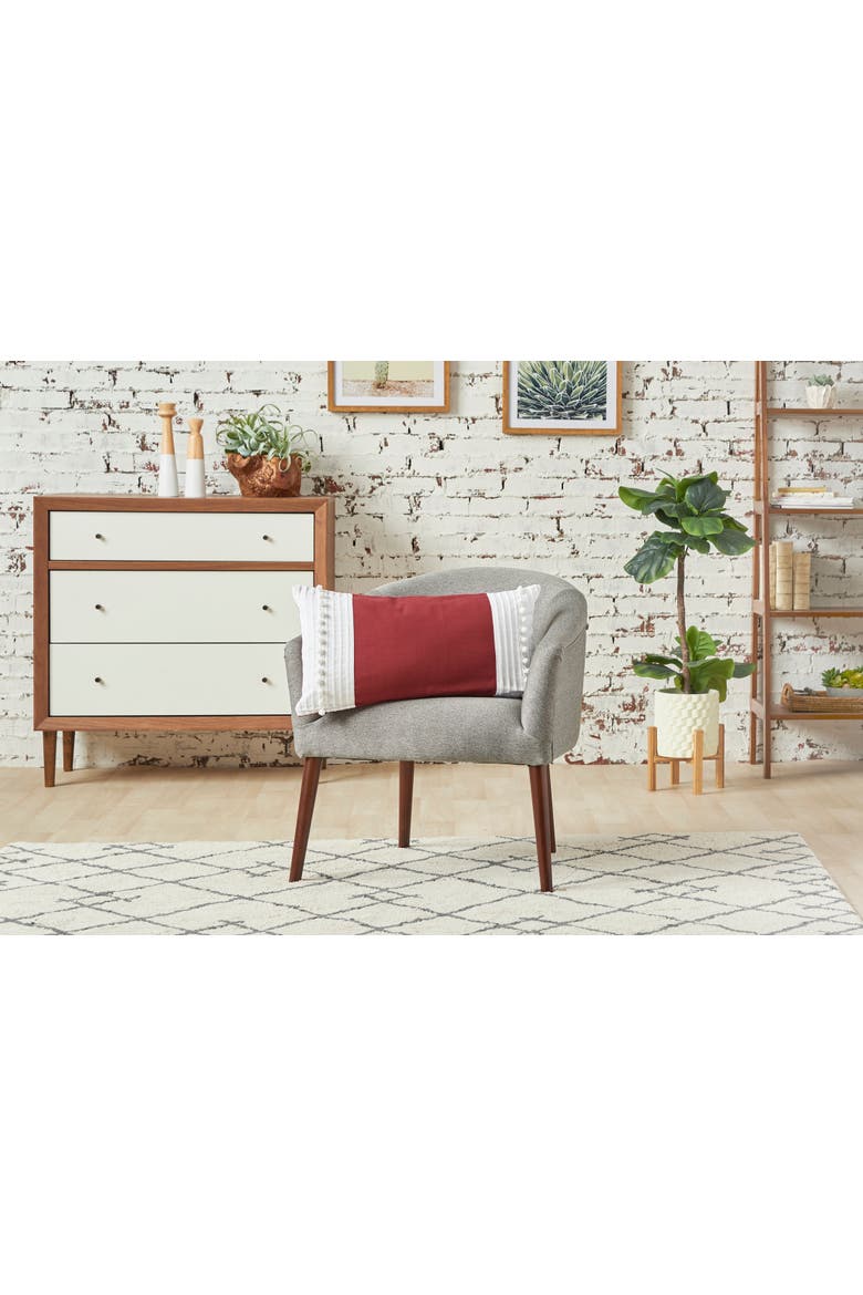 Stacia Throw Pillow, Alternate, color, Red
