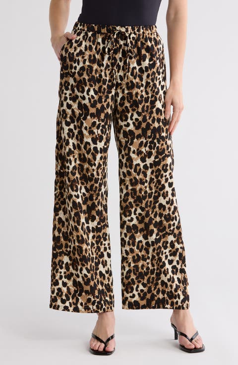 Drawstring Wide Leg Pants