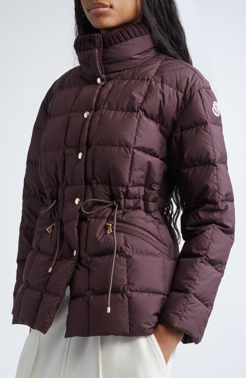 Moncler Antigone Box Quilted Down Jacket In Purple