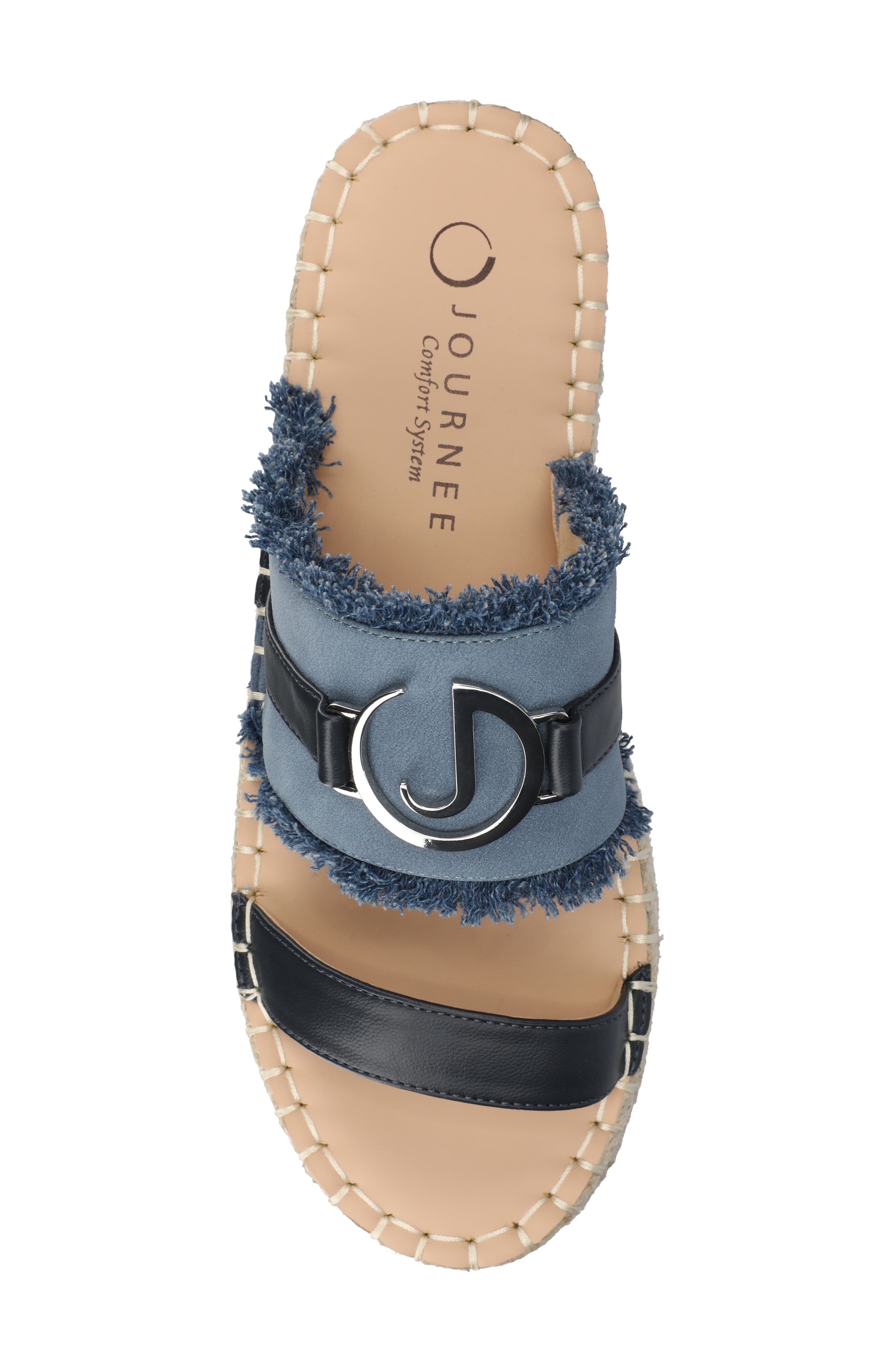 Keelee Espadrille Slide Sandal, Alternate, color, NAVY