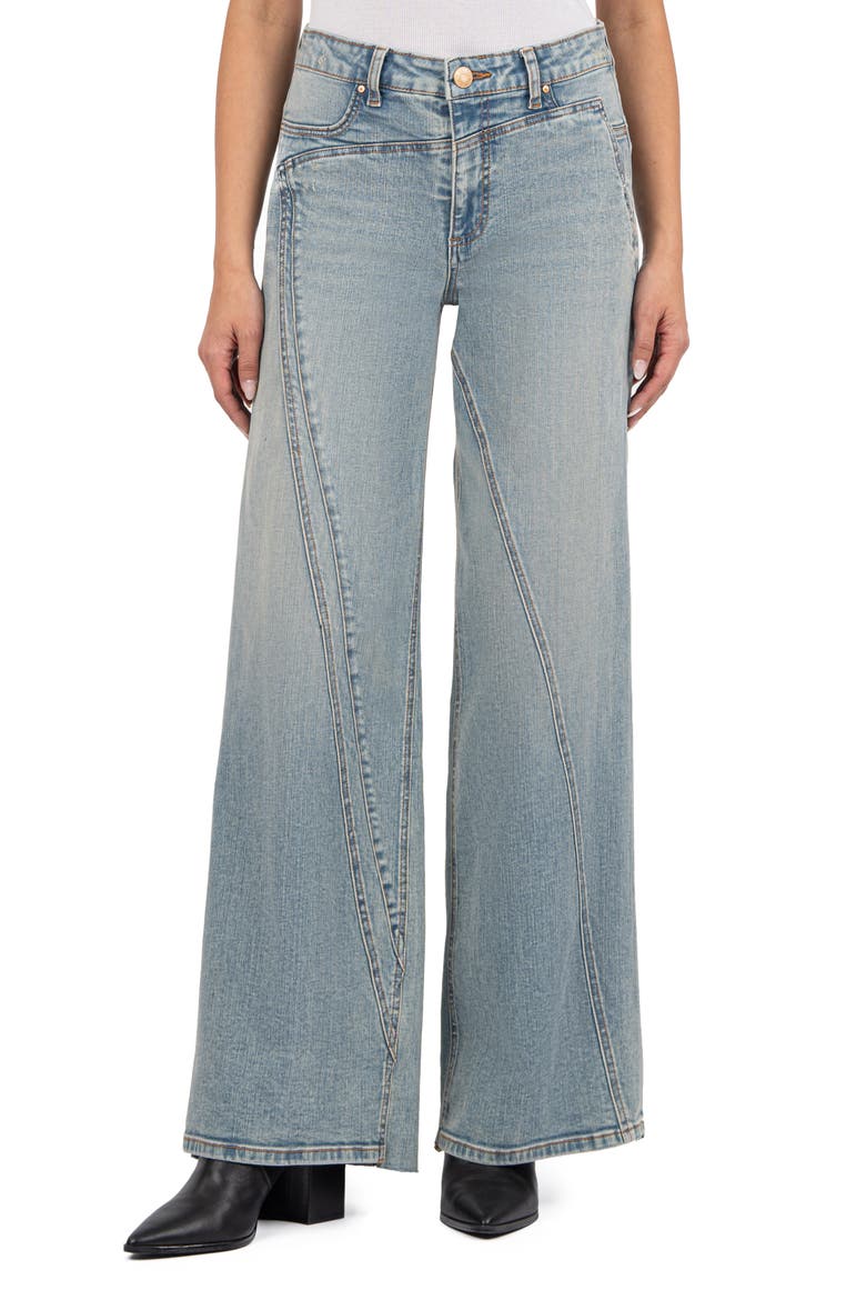 Jean Twisted Seam Wide Leg Jeans, Main, color, GENEROSITY