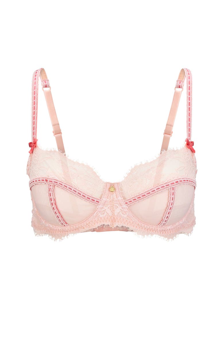 Adore Me Ela Unlined Balconette Bra, Alternate, color, Light Pink