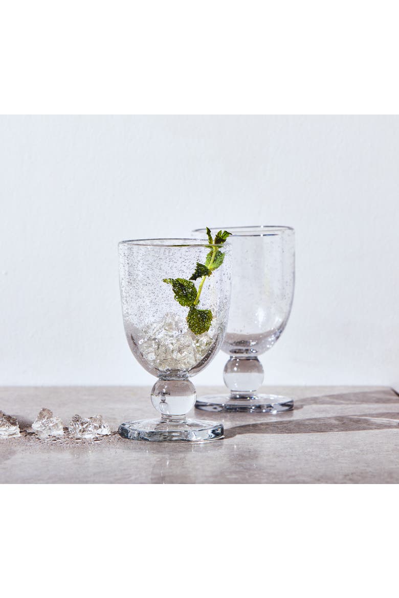 Bubble Glass Goblet Clear Drinkware Perfect for Everyday Use, Alternate, color, Clear
