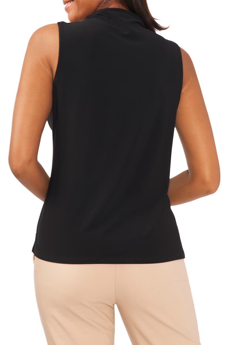Chaus Sleeveless Top, Alternate, color, Rich Black