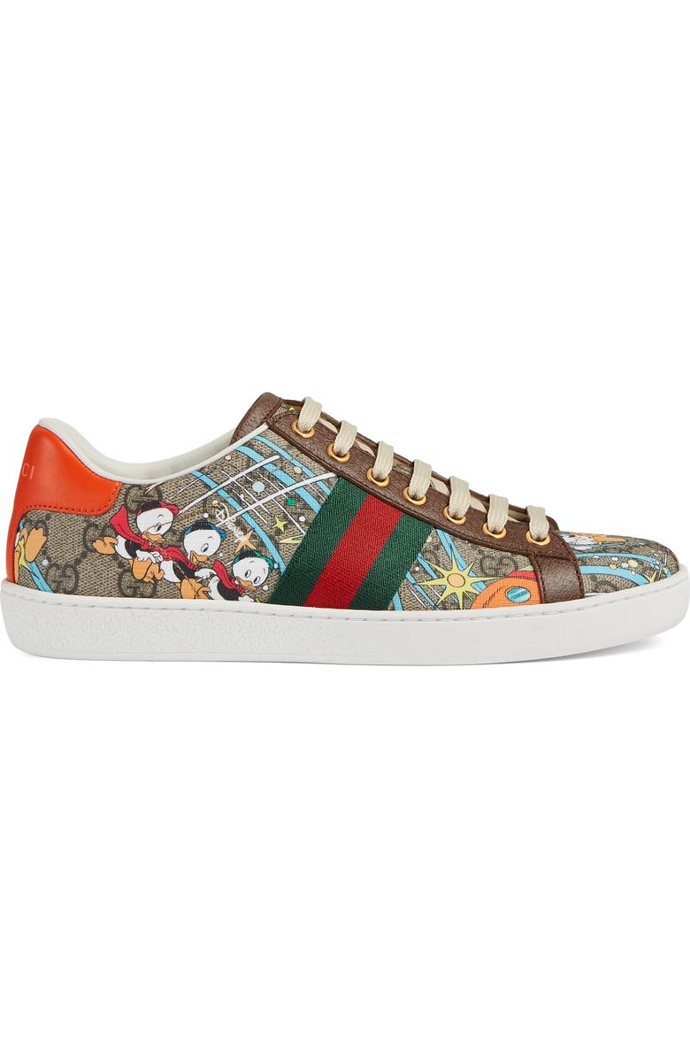 Gucci x Disney Ace Donald Duck Low Top Sneaker, Alternate, color,
