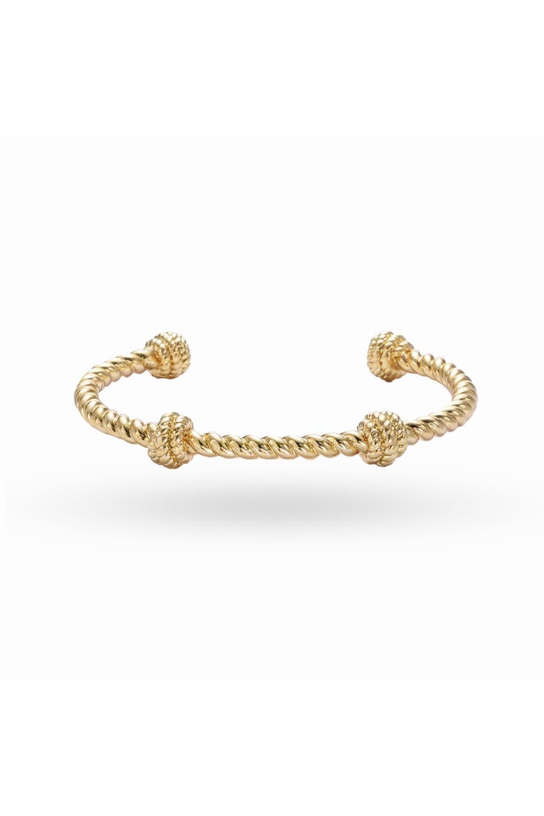 The Windsor Twist Cuff, Main, color, Gold