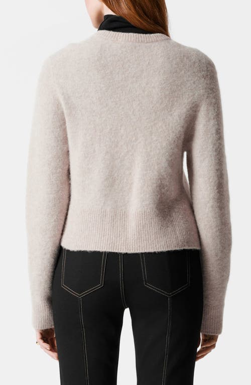 & Other Stories Alpaca & Wool Blend Cardigan In Mole Dusty Light