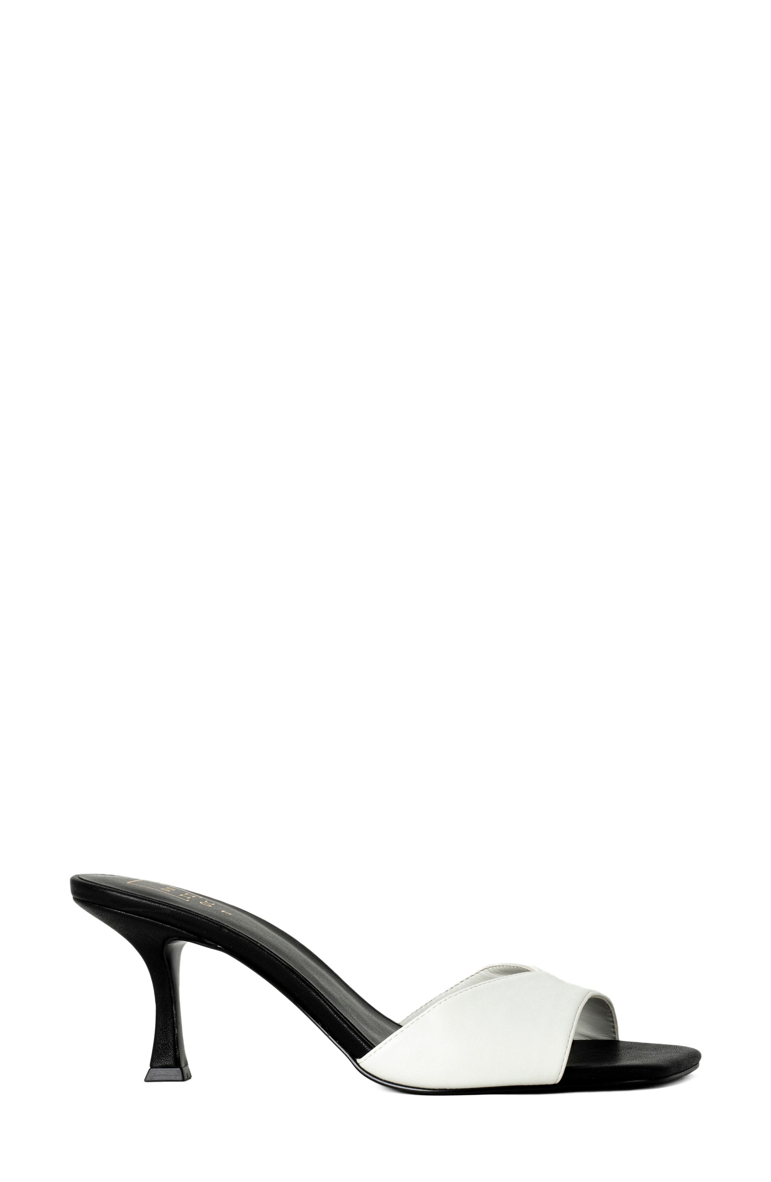 SHUSHOP Holiday Mule, Alternate, color, Black And White