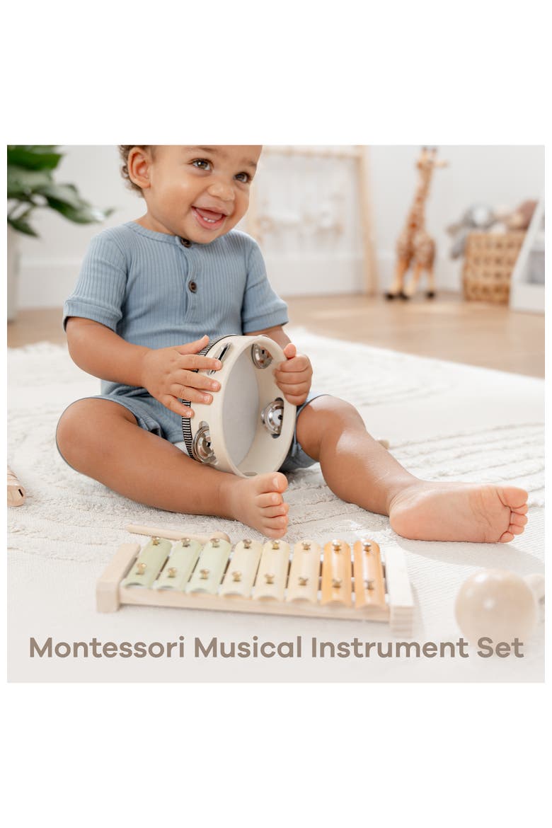 4-Piece Kids Musical Instruments for Toddlers, Alternate, color, Multicolor