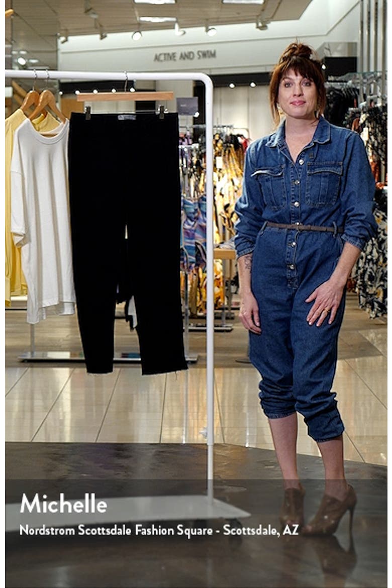 Logan 'Ab'Solution High Waist Slim Fit Raw Hem Crop Jeans video