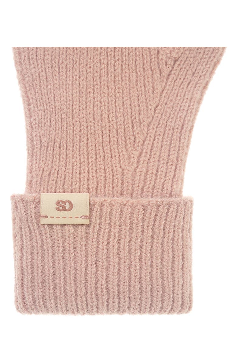 Stand Oil Heart Stud Knit Gloves, Alternate, color, Pink