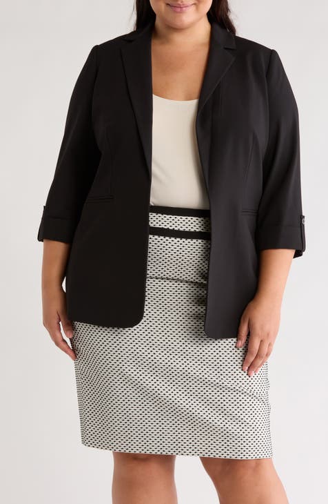 Open Front Blazer (Plus)