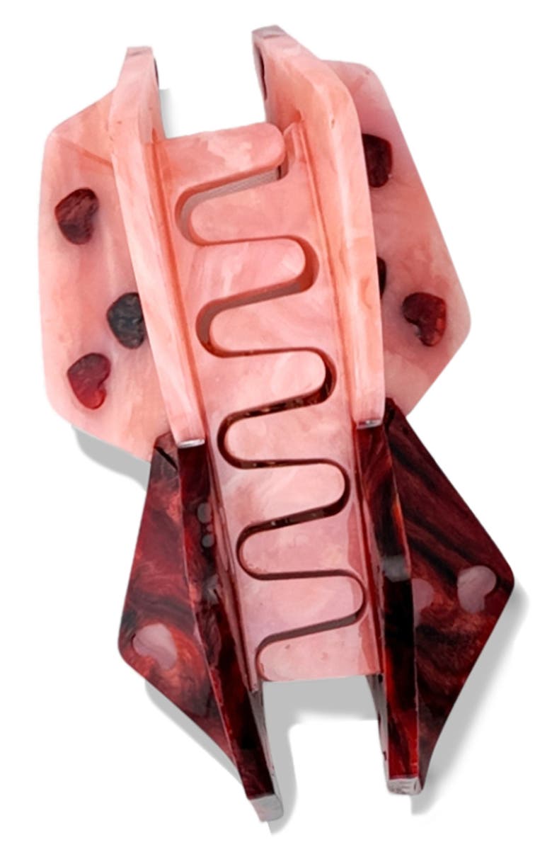 Solar Eclipse Hand Painted Lucky Dice Claw Clip, Alternate, color,