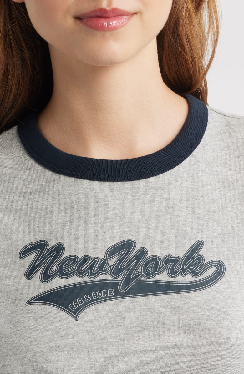 rag & bone New York Cotton Graphic Ringer T-Shirt, Alternate, color, 