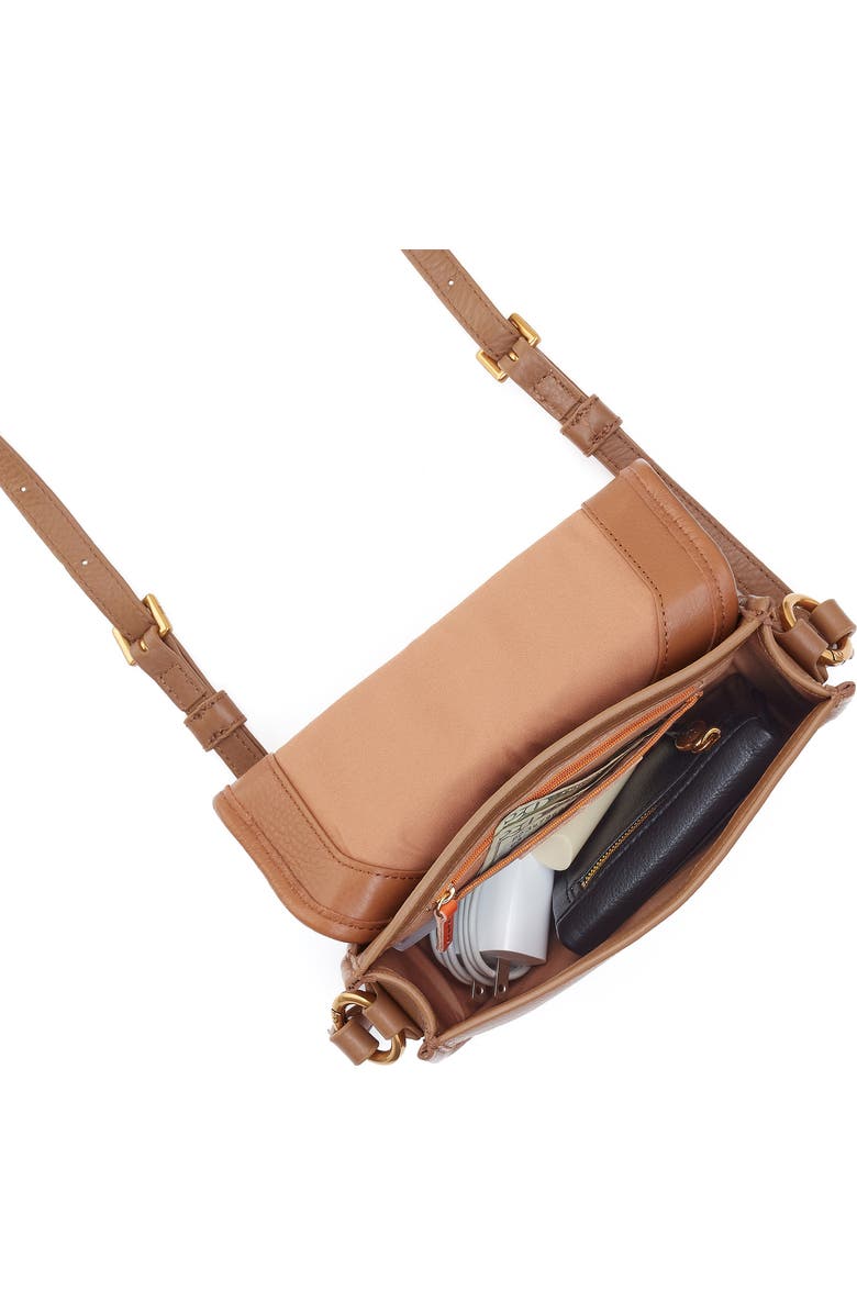 HOBO Small Kiva Leather Crossbody Bag, Alternate, color, Timber Brown
