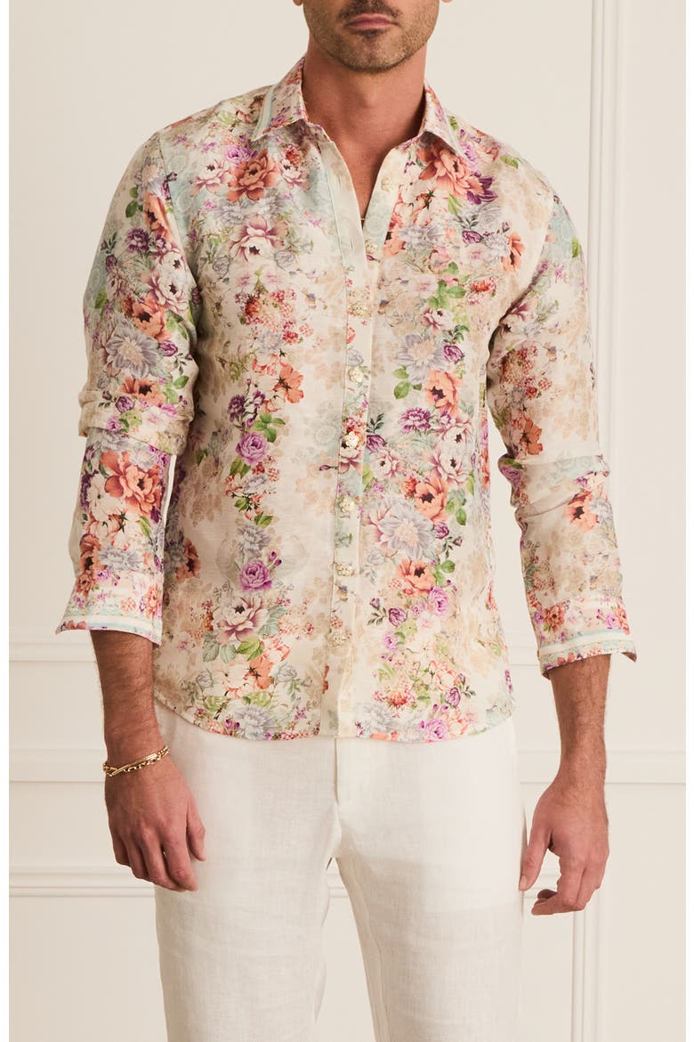 Relaxed Fit Blake Shirt, Main, color, White Floral Print