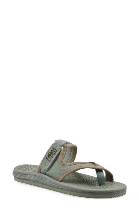 Basket Woven Slide Sandal (Women)