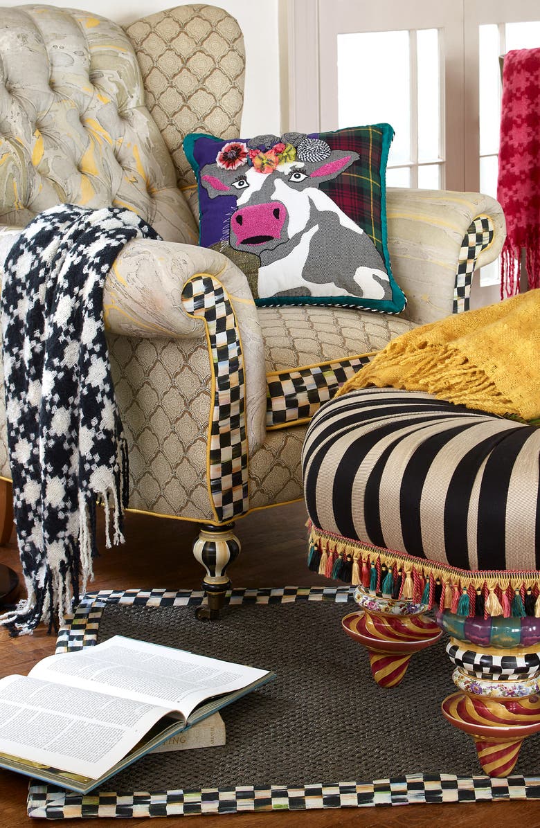 MACKENZIE CHILDS Frida Cowlo Accent Pillow, Alternate, color, 