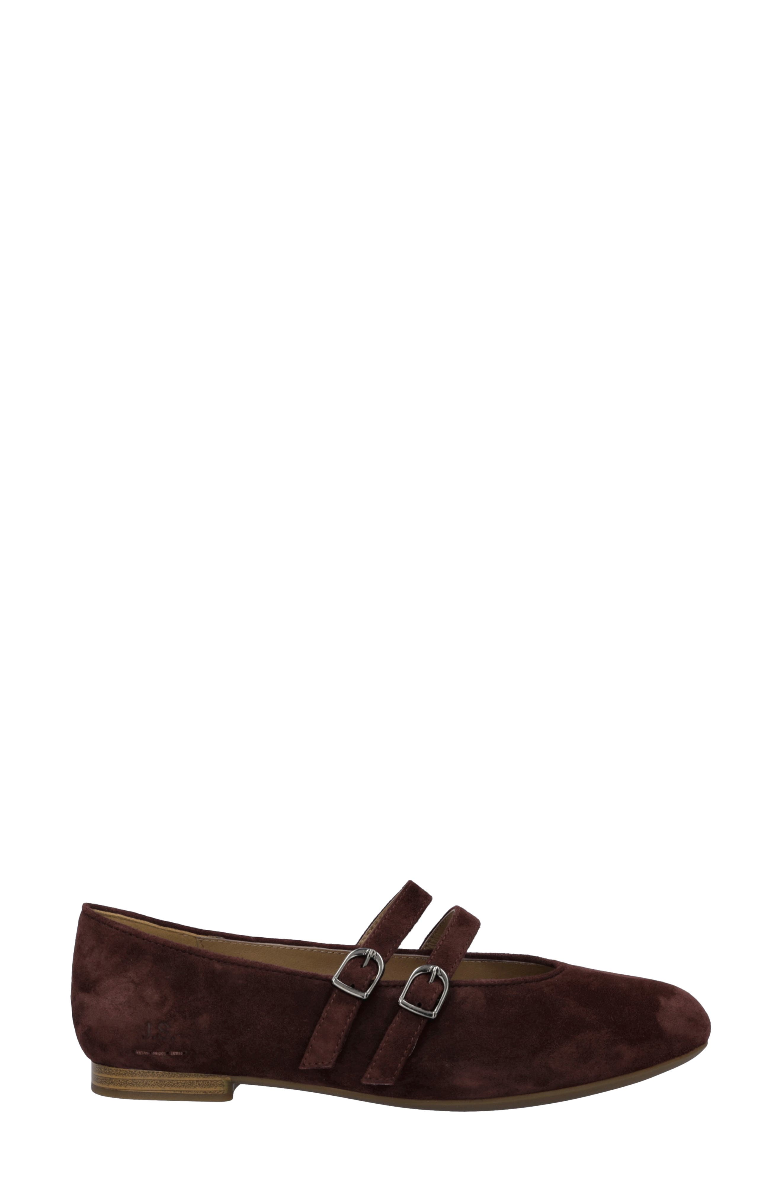 Clarice 03 Leather Mary Jane, Alternate, color, BURGUNDY