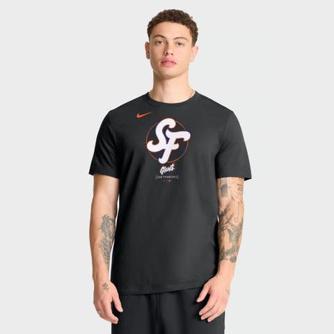 Men's Nike Black San Francisco Giants City Connect Large Logo T-Shirt
