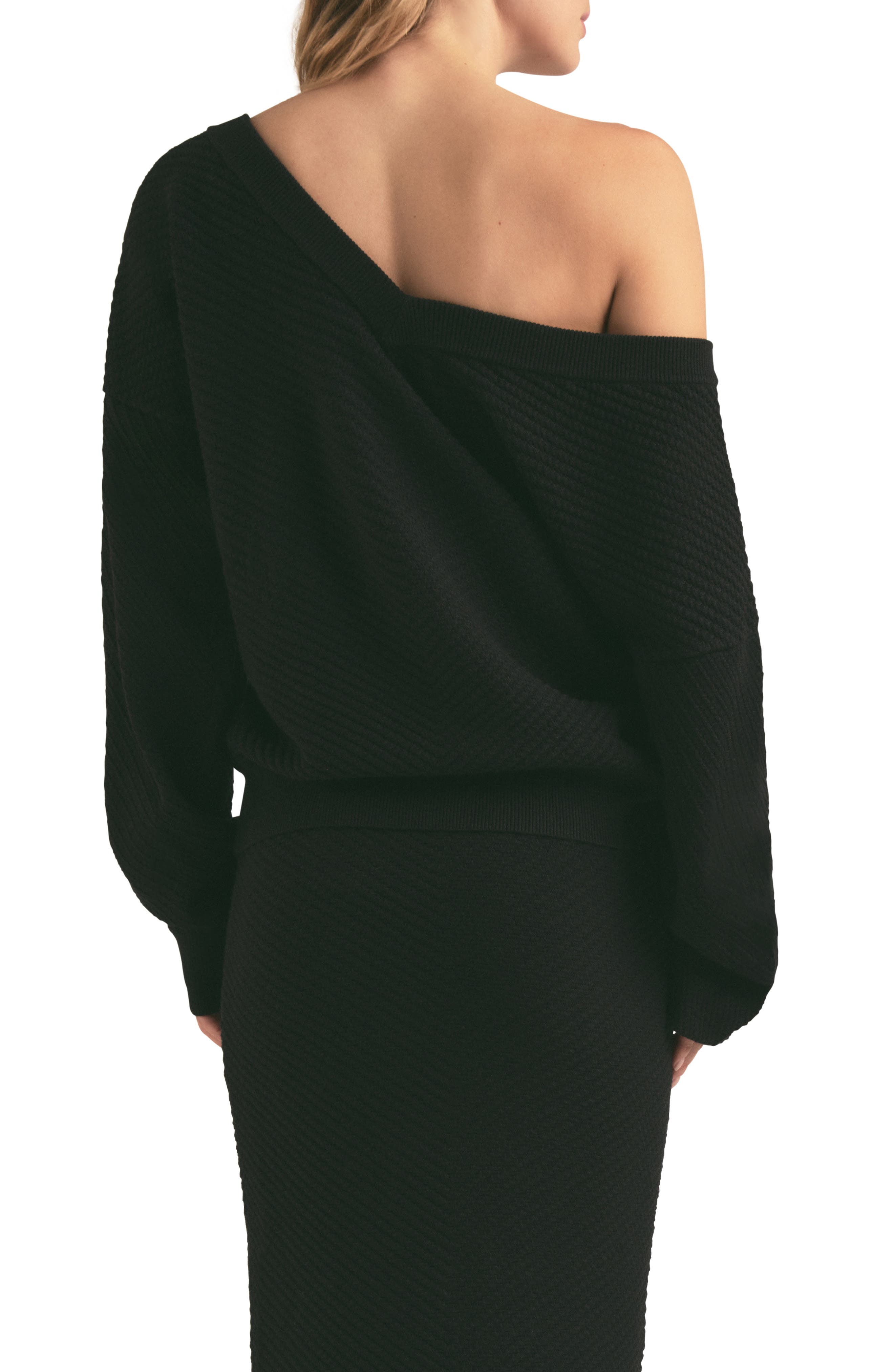 The Violet One-Shoulder Rib Sweater - image 2