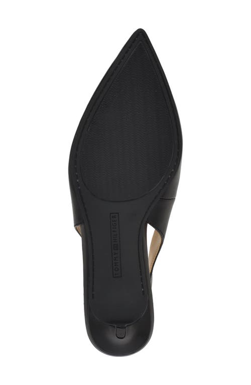 Tommy Hilfiger Tienna Slingback Pointed Toe Pump In Black