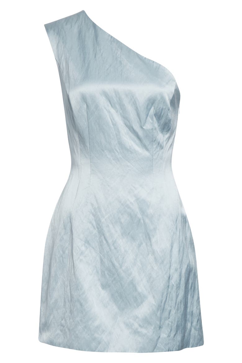 Naya Metallic One-Shoulder Minidress, Alternate, color, MARINE LAYER