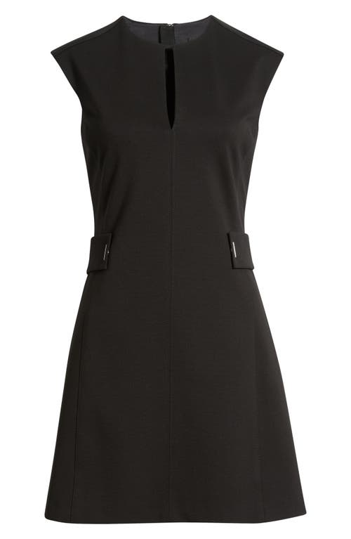Hugo Boss Boss Dumia Belted A-line Dress In Black