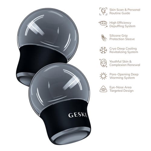Geske Smartappguided Cool & Warm Face & Body Massager | 7 In Black