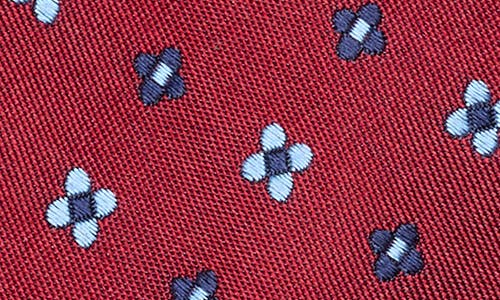 Brooks Brothers Neat Flower Dot Silk Blend Tie In Red