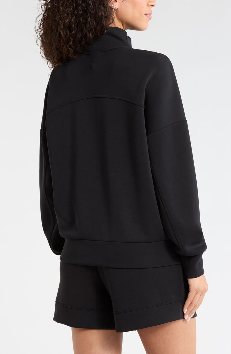 Zella Ultra Soft Half Zip Pullover, Alternate, color, Black