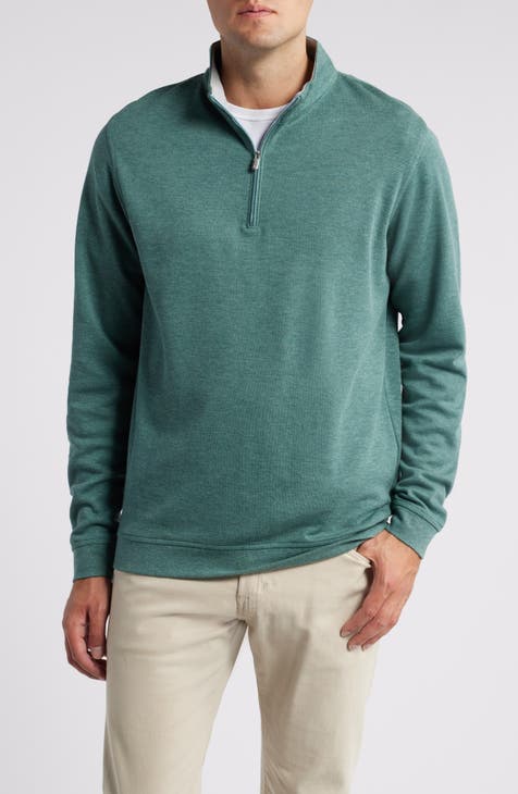 Peter 2024 Millar men's 3/4 zipper green pullover