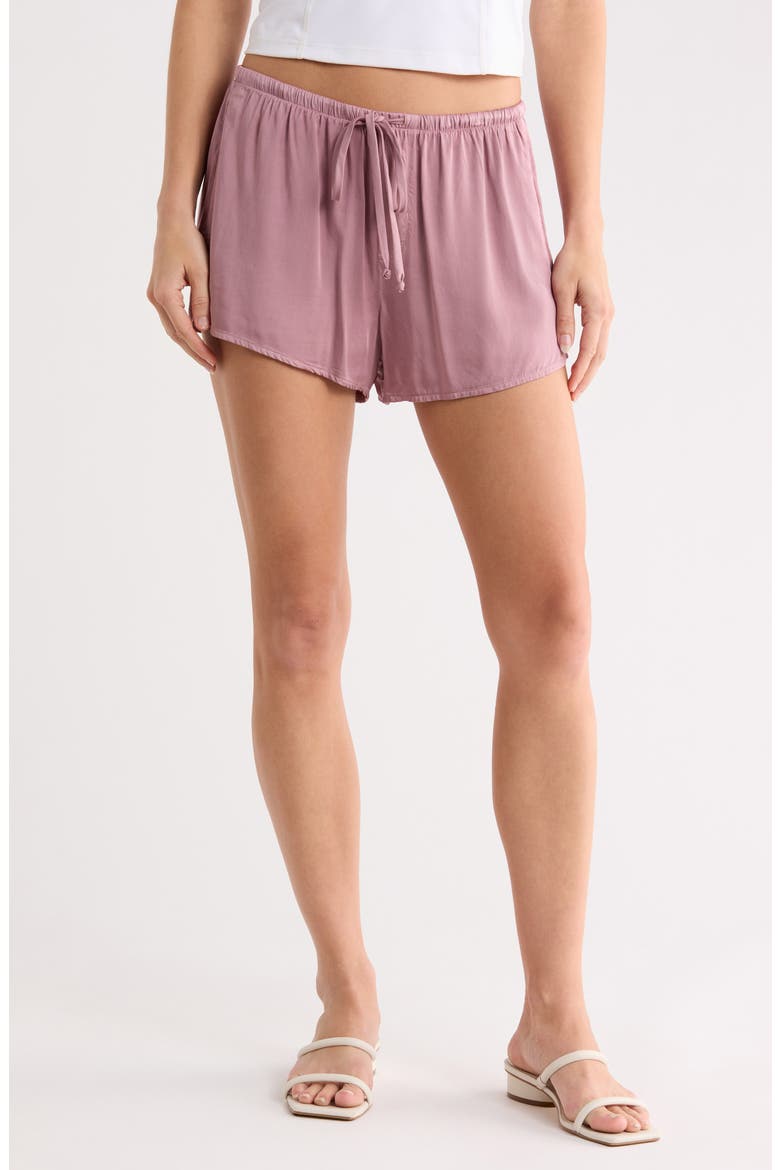Flowy Shorts, Main, color, MAUVE