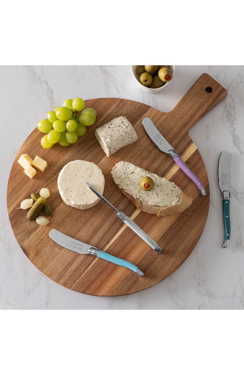 FRENCH HOME 8-Piece Spreader Knife Set, Alternate, color, Plum Rose