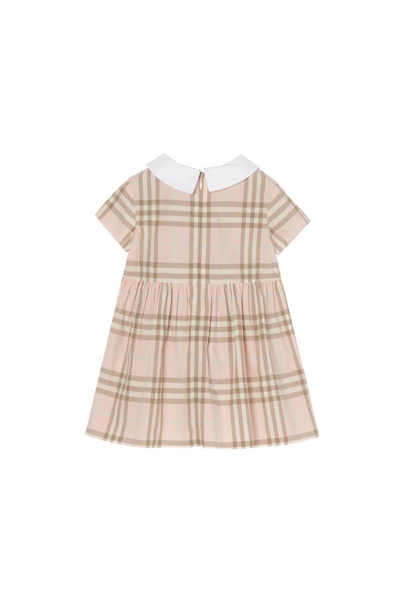 Burberry Check Cotton Dress, Alternate, color, Archive Pink