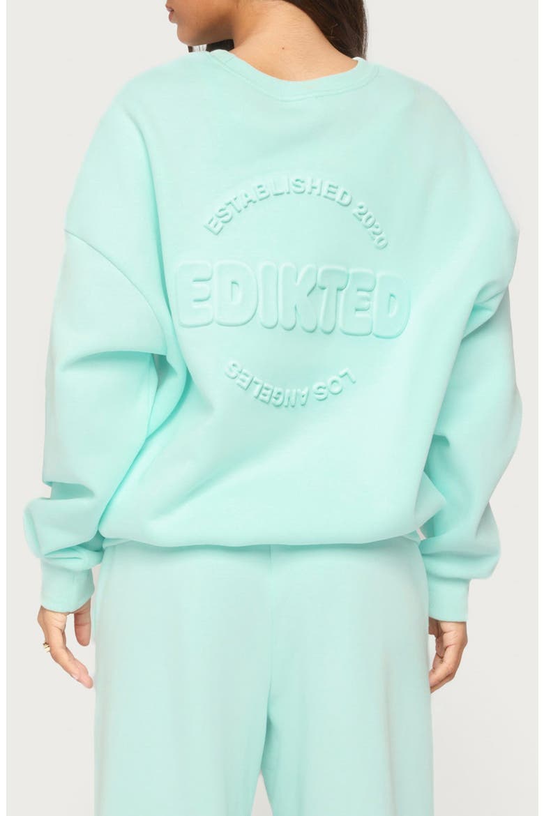 Alysa Oversized Sweatshirt, Alternate, color, AQUA