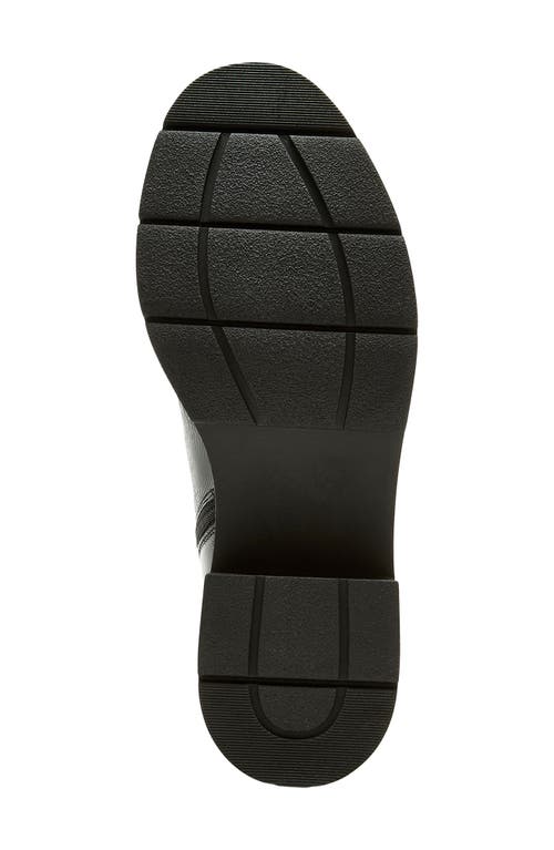 La Canadienne Alec Crinkle Leather Lug-sole Ankle Booties In Black