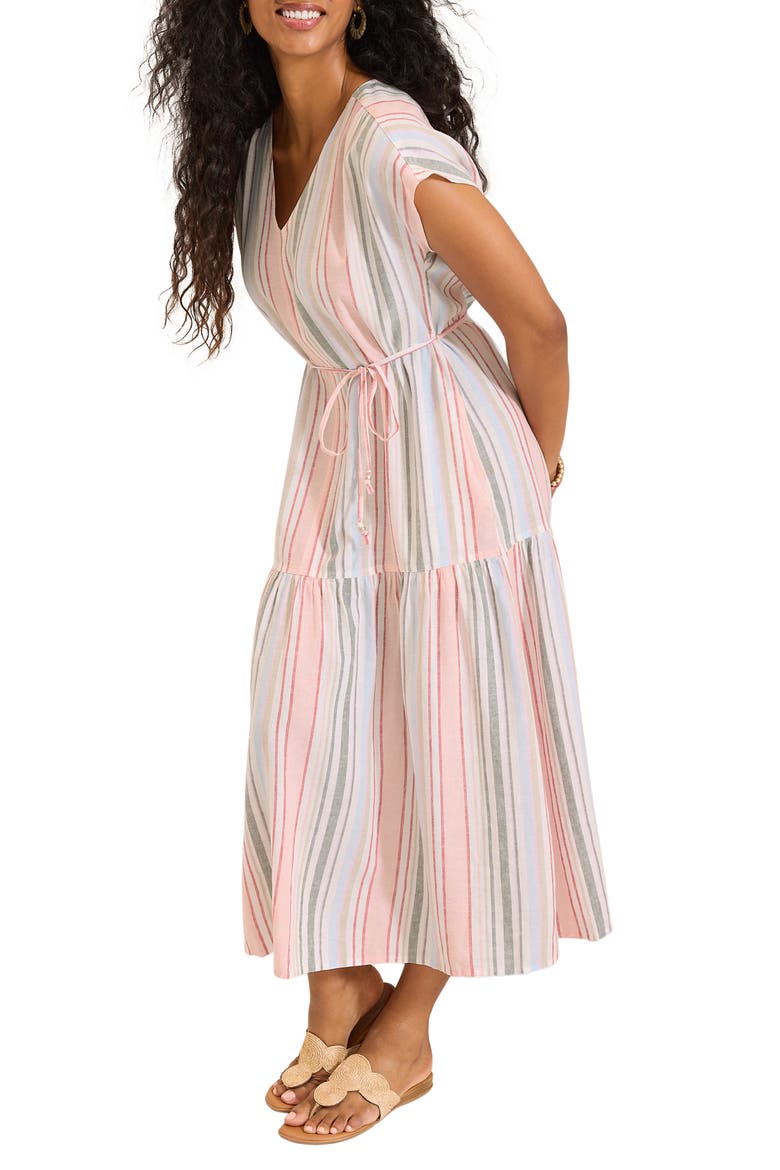 Seabank Tie Waist Maxi Dress, Alternate, color, COCONUT MULTI