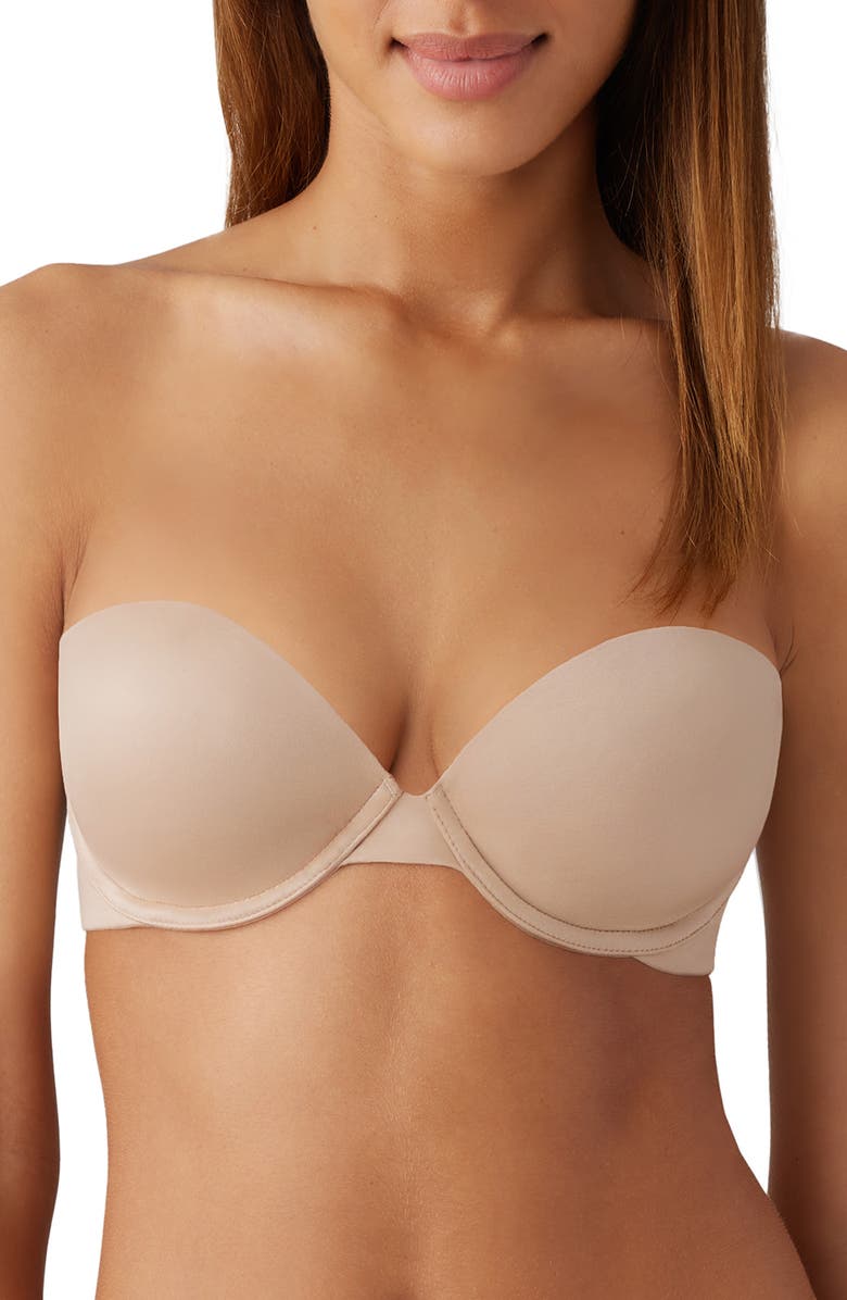b.tempt'd by Wacoal Future Foundation Underwire Strapless Push-Up Bra, Main, color, Au Natural