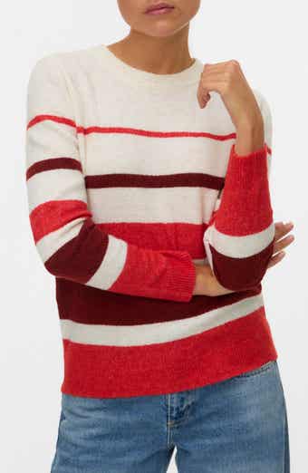 VERO MODA Plaza Colorblock Crewneck Sweater