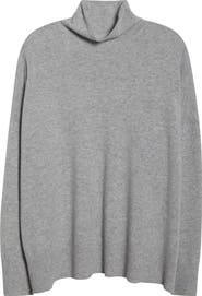 Nordstrom Oversize Cashmere Turtleneck Sweater