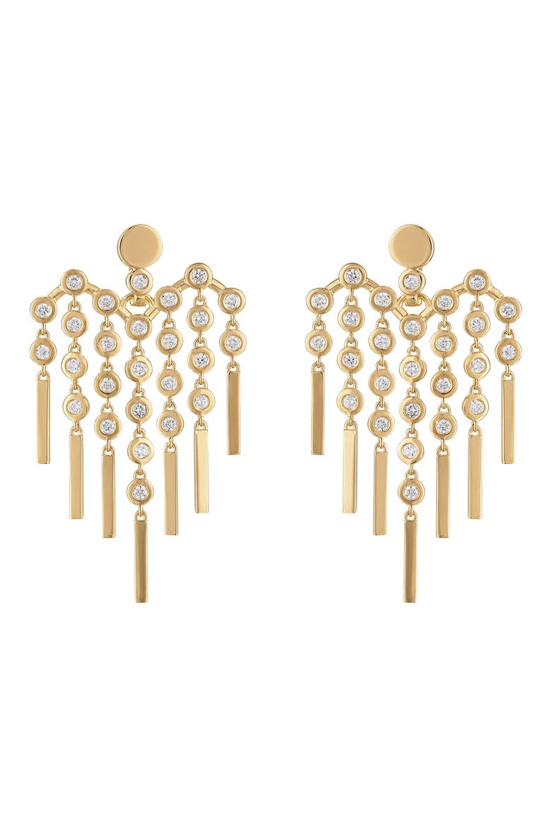 Love Fringe Transformer Diamond Drop Earrings, Main, color, YELLOW GOLD