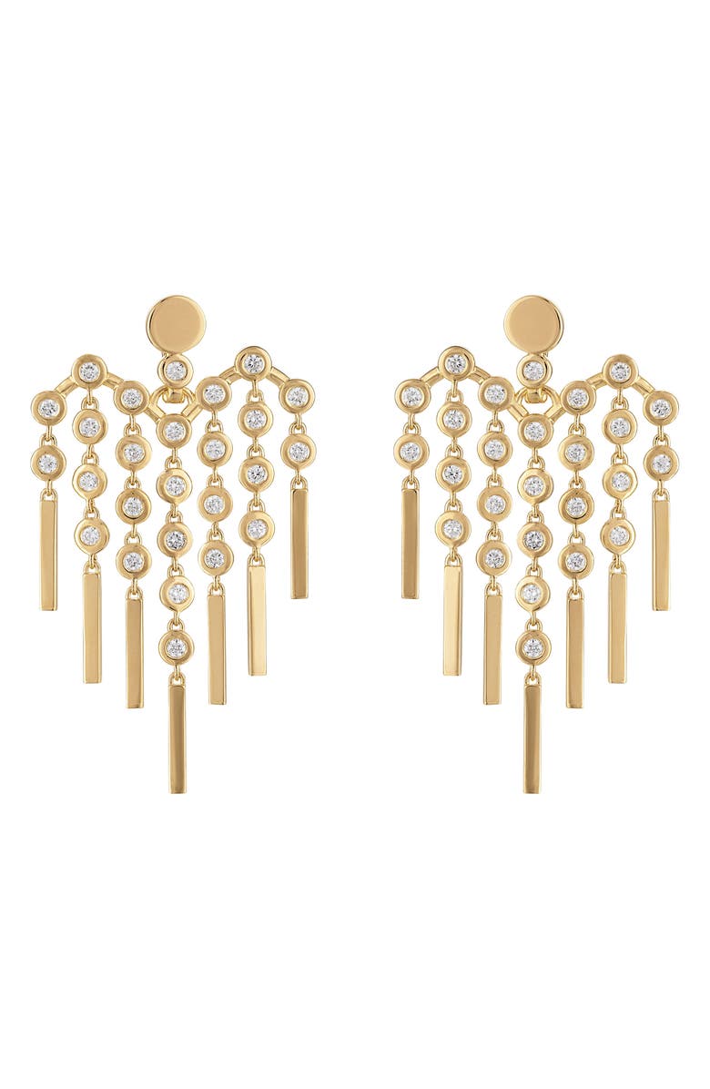 EDEN PRESLEY Love Fringe Transformer Diamond Drop Earrings, Main, color, Yellow Gold