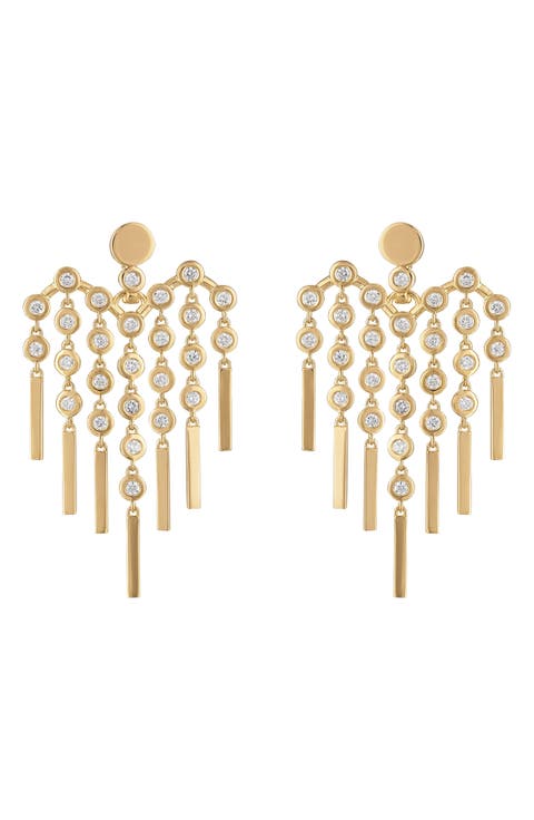 Love Fringe Transformer Diamond Drop Earrings