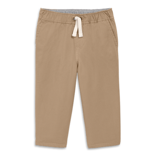 Primary Baby Lined Stretch Chino Drawstring Pant In Brown