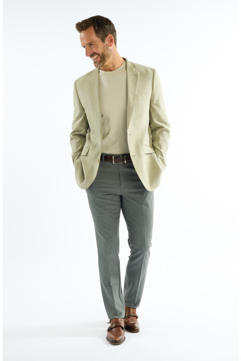 Moss Leno Weave Check Sport Coat, Alternate, color, MOSS