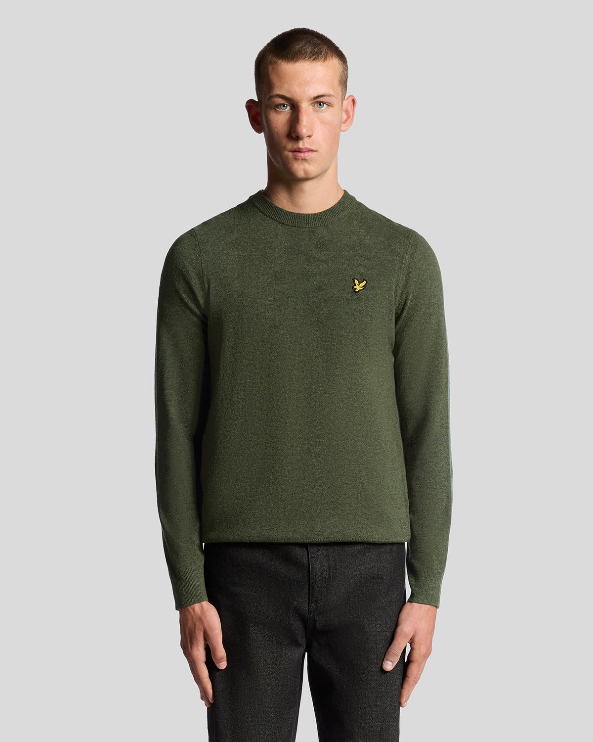 Lambswool Blend Crew Neck Sweater - image 3