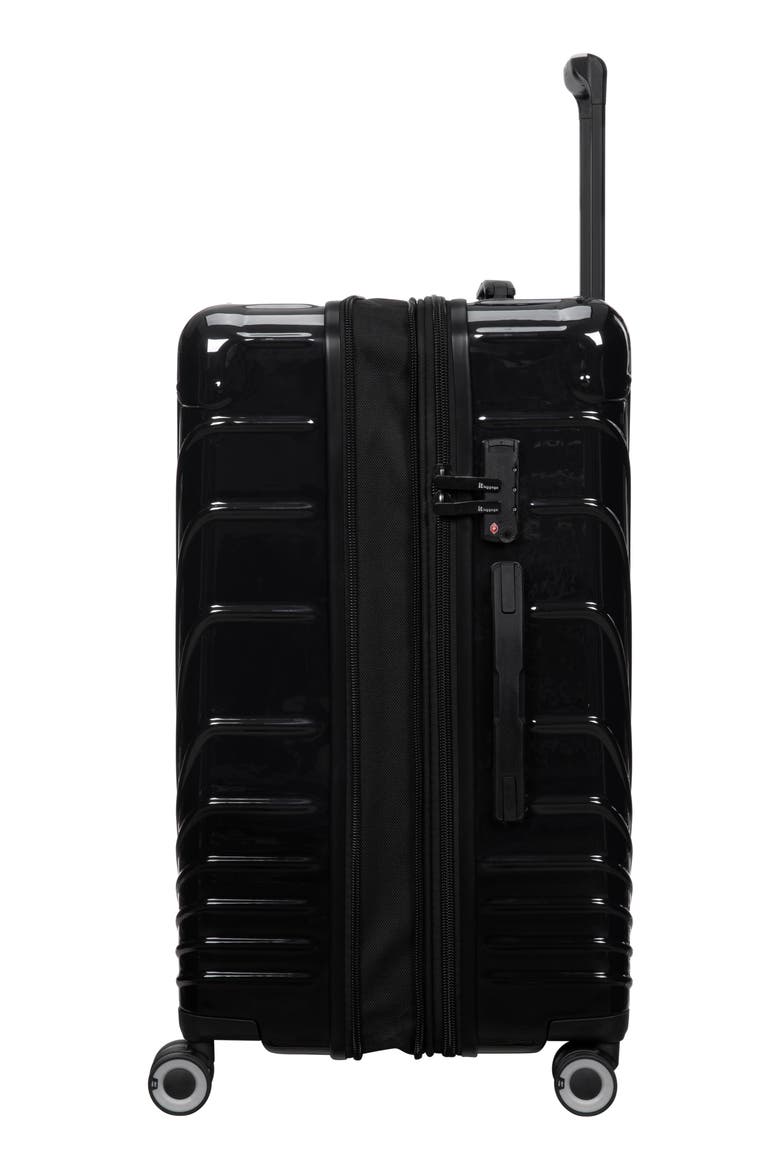 Radiating 21-Inch Hardside Carry-On Luggage, Alternate, color, BLACK