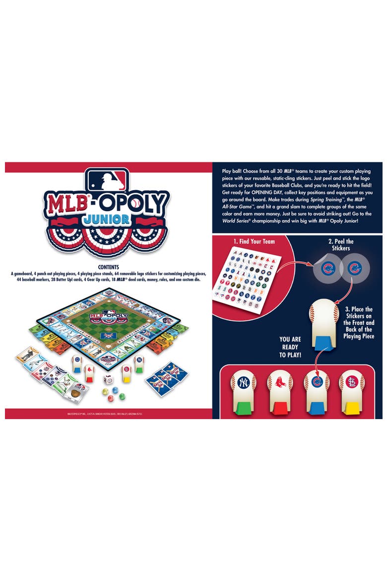 MLB Opoly Junior, Alternate, color, Multicolor
