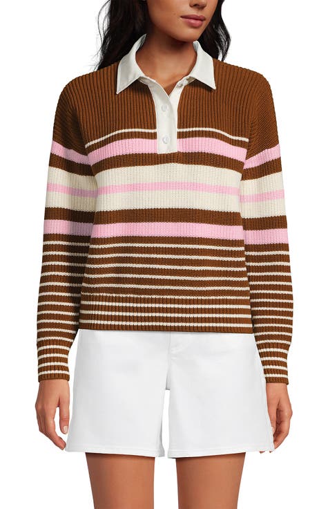 Drifter Rugby with Woven Collar Sweater